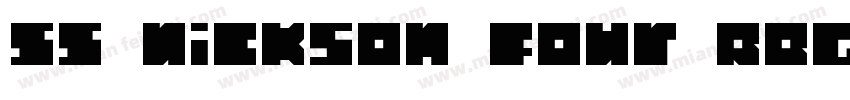 SS Nickson Four Regu字体转换